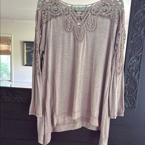 Crochet Trim Women's Top